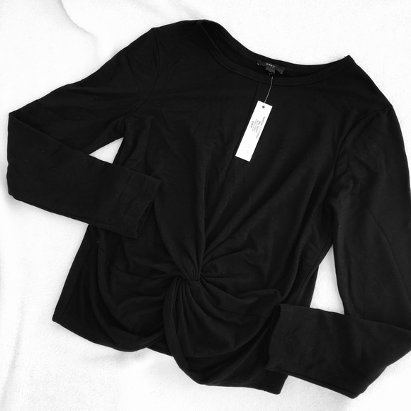 NWT ANTHROPOLOGIE DREW Long Sleeve Knot Twist Top